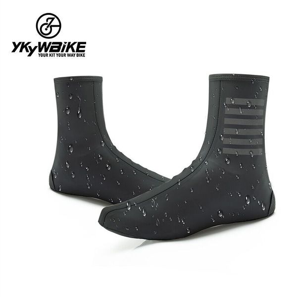 Chaussettes de sport YKYWBIKE Couvre-chaussures de cyclisme imperméables Couvre-chaussures de vélo Cyclisme Réfléchissant Coupe-vent VTT Route Garder au chaud Protecteur de verrouillage de vélo 230609