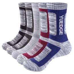 Chaussettes de sport YUEDGE hommes respirant coton rembourré équipage botte de travail randonnée athlétique hiver thermique 5 paires 37 EU 231030