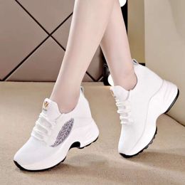 Sports Spring for Rise High In et femmes Summer Single Single Sole Sole volant tissé révélant les petites chaussures décontractées 50 Spg Sgle Flyg Revelg 302 78183