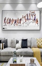 Sport Ster Art Canvas Schilderij Basketbal Speler Posters en Prints Muur Kunst Foto's voor Tiener Woonkamer Cuadros Thuis Decoratio5320346