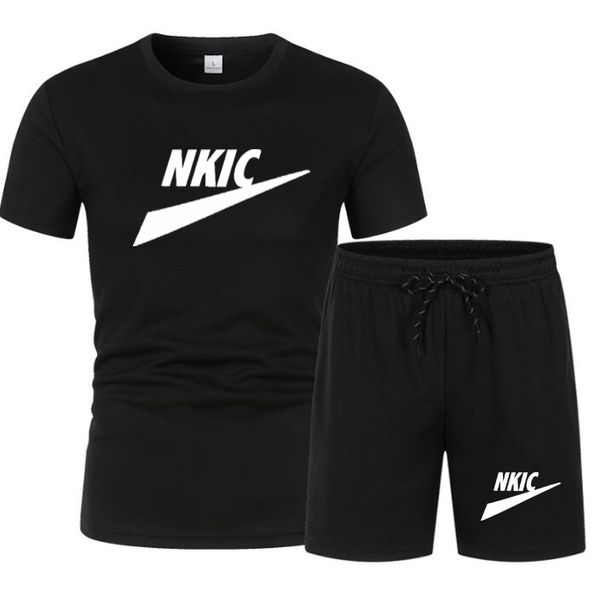 Traje deportivo, chándales para hombre, conjunto de fútbol de verano, traje de entrenamiento de fútbol de secado rápido, ropa deportiva de manga corta, Kit con bolsillos transpirables