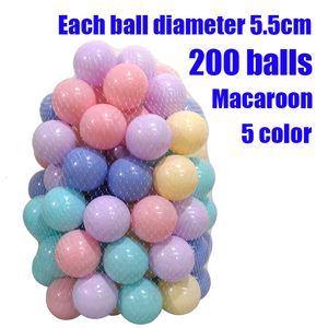 Jouets de sport 200pcs 5.5cm Ocean Wave Balls Pool Ball Soft Plastic Ocean Ball For Playpen Colorful Soft Stress Air Juggling Baby Swim Ball Pit 230410