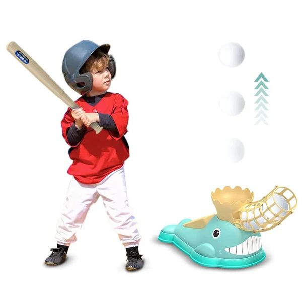 Toys Sports Baseball Pitching Machine Play Play Outdoor for Kids Toddler Indoor Games Backyard 231219