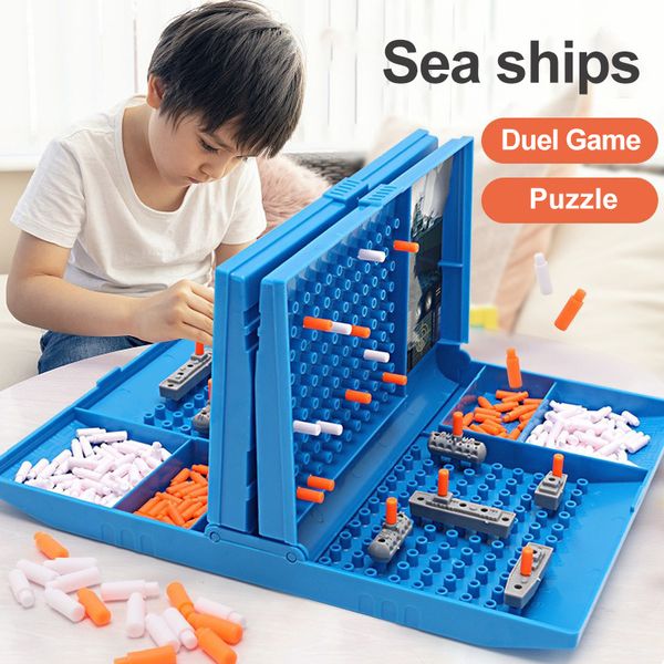 Juguetes deportivos Battleship Juego de mesa Cooperativa Ajedrez naval The Sea Battle Family Ship Planes s para niños 230323