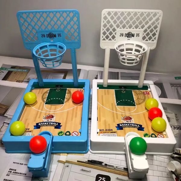 Juguetes deportivos Baloncesto de interior Juegos deportivos de tiro Juegos para niños Juegos de aro Juego de mesa interactivo de 4 bolas para niños Juguete de pelota de escritorio para niños 231023