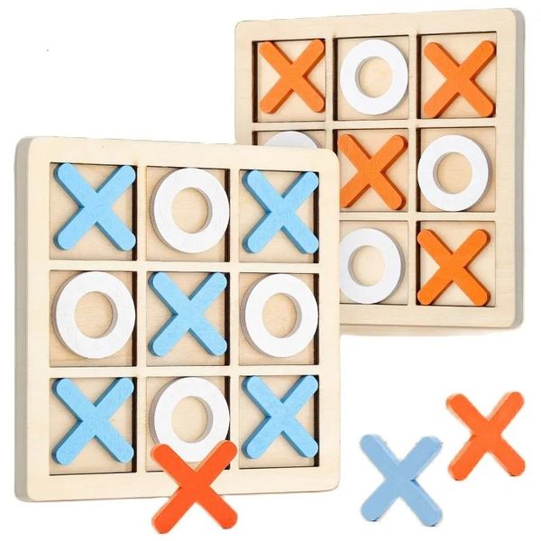 Juguetes deportivos Montessori juego de madera juguete Mini ajedrez interacción rompecabezas entrenamiento cerebro aprendizaje educación temprana para niños 231025