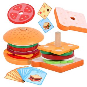 Sportspeelgoed Montessori doet alsof eten bij elkaar past bij houten simulatie hamburg diy kleuren vorm sensory bord game educatieve sdfqe 230816