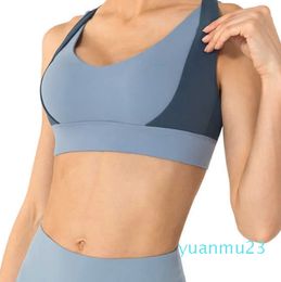Sportondergoed Yoga tanktops voor dames Hardlopen Fiess Schokbestendig patchwork Gymvest Verzamelt zeer sterk bh-shirt