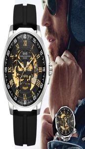 Sports Watch Men Fashion 3d Skull Design Sas Shield Anchor Vine Mechanical Watchs Silicone Swelet Skeleton WIRSTWATCH2829628