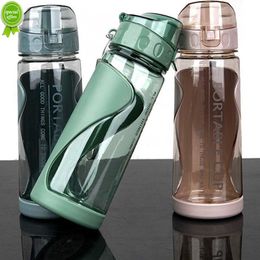 Sportwater flessen gym lekbestendige drop-proof draagbare schud mok buiten reizen ketel plastic drink waterbeker bpa gratis