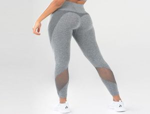 Ropa deportiva Pantalones de yoga de malla Moto para mujer Leggings de cintura alta Ropa deportiva Legging deportivo para mujer Leggings deportivos para gimnasio 1467112