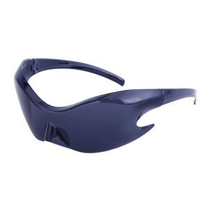 Gafas de sol deportivas coloridas a prueba de viento para hombres, gafas de sol de una sola pieza estilo tecnología futurista para mujeres