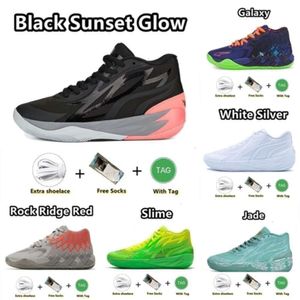 Sports avec boîte à chaussures balle lamelo 1 MB01 Chaussures de basket-ball Rick et Morty Rock Ridge Red Queen pas d'ici Lo Ufo Buzz City Black Blast Mens Trainers