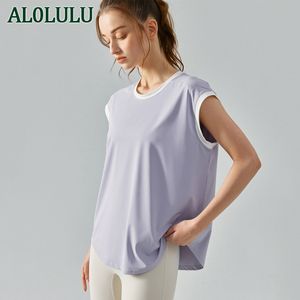 AL0LULU Deportes mujer yoga top suelto casual fitness traje Tank Tops