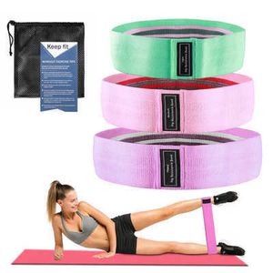 Bandes de résistance de yoga de sport Entraînement de remise en forme Bande de tension élastique Formation de force Boucles de yoga Exercice de santé Ceinture de sangle de traction H1026