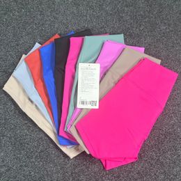 Pantalones cortos de yoga deportivos con transpirable y de secado rápido de 25 pulgadas CLRE de tela de malla hueca para mujeres 240429