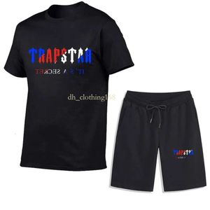 Sportswear Fashion Designer Survêtements pour hommes Chemise d'été 2022 TRAPSTAR imprimé deux pièces marque pour hommes T-shirt en coton à manches courtes T-shirt Shorts Casual Sports Set