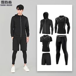 Sportswear Gym Fitness Tracksuit Hens Running Ensembles de compression Basketball Sous-vêtements Collons Jogging Sports Sports Vêtements Dry Fit 240417