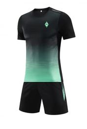 Sportverein Werder Bremen Survêtements pour hommes été loisirs costume à manches courtes costume d'entraînement de sport loisirs de plein air jogging T-shirt loisirs sport chemise à manches courtes