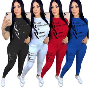 Survêtements sportifs tenues d'été femmes t-shirt style décontracté et pantalon Legging 2 pièces ensemble livraison gratuite