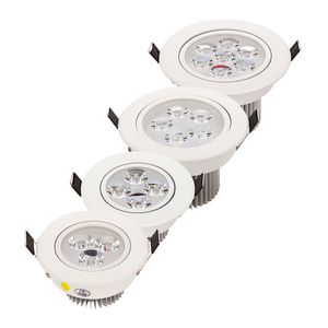 Spot LED 1 W 3 W 4 W 5 W 7 W Downlight résidentiel réglable chaud Nature pur blanc encastré lampe à LED lumière réglable AC110V220V