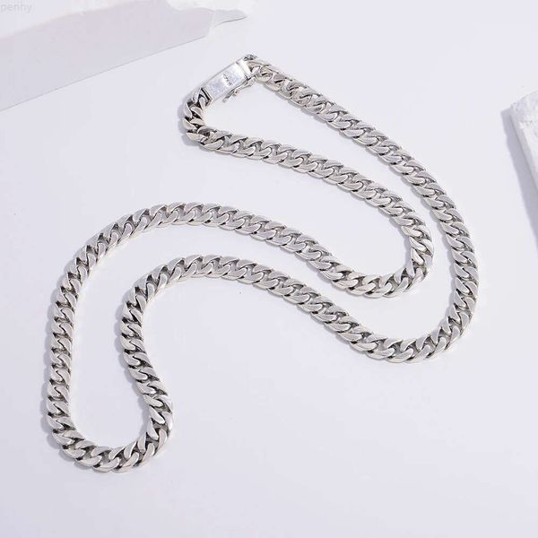 Bijoux à la mode en argent 925, chaîne cubaine 6mm, collier Miami 14k 18k 24k, or Hip Hop Punk, cadeau de fête, vente en gros