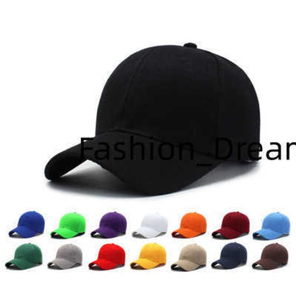 Spot gros chapeaux ajustés femmes couleur unie publicité casquette panneau lumineux épaissi casquette à visière extérieur pare-soleil casquette de baseball