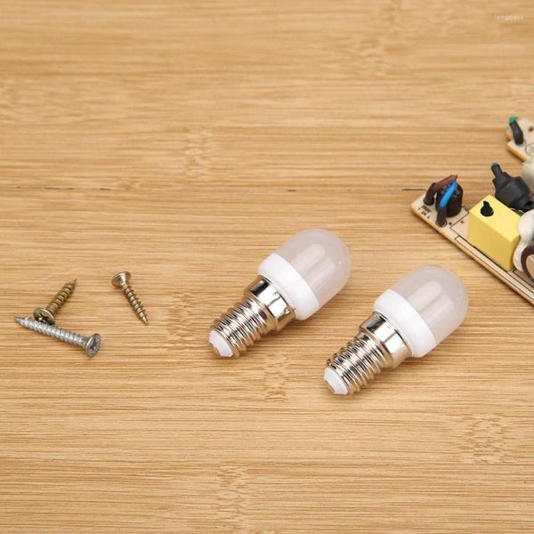 Projecteur Ampoules Congélateur Réfrigérateur Lustre E14 Mini Économie D'énergie Réfrigérateur Lumière AC220-240V 2W LED Lampe Ampoule