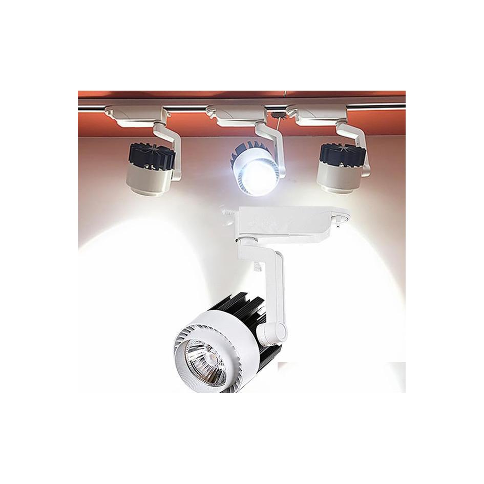 Spotlights LED Track Lichtverlichting 20W 30W COB LAMP CLADE RAIL SPOOT KLEDING KLEDING WINKEL WINDEN STOWROOM TENTOONTEN DROP LEVERING LICTEN DHR2C