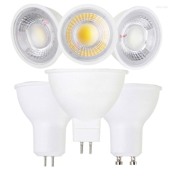 Focos MR16 GU10 GU5.3 5W 7W Bombilla de luz puntual Lámpara de reemplazo ultrabrillante DC 12V AC 85-265V Iluminación para decoración del hogar