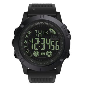 Spovan IP67 Waterdichte intelligente Android iOS Smartwatch Round Custom Sport Men Fiess Health Smart Watches DDMY3C