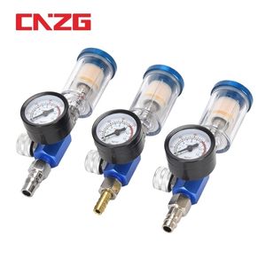 Spray Guns Gun Air Regulator Gauge In-line Oil Water Trap Filter Separator JP/EU/US Adapter Pneumatic Tools For Airbrush 221007