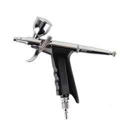 Spray Guns Pneumatic Spray Gun Dual Action Hoge capaciteit Airbrush Trigger Pen Make -up Nagel schoonheid Baper Tatoo Car Paint Cake Decoratie 230526