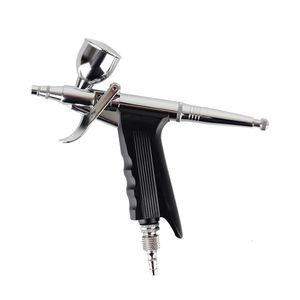 Pistolets pulvérisateurs Pneumatique Pistolet Double Action Haute Capacité Aérographe Déclencheur Stylo Maquillage Nail Beauté Barber Tatoo Voiture Peinture Gâteau Décoration 230526