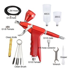 Spray Guns Ribo Dual Action Airbrush Gun Easy Clean 20 40cc 0,3 mm Trigger Simple Spary Pen 230526