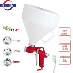 Spray Guns WENXING Air Hopper Gun Paint Texture Tool Drywall Wall Painting er with 3 Nozzle 221007