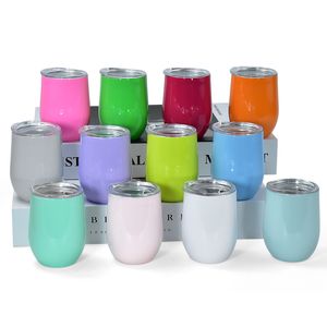 Spray Paint Wine Tumblers 3oz Mini Egg Cups 12 kleuren herbruikbare tumbler roestvrij staal dubbele ommuurde koffiemokken 48 stks/ctn