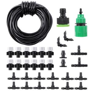 SPRAYERS 1 SET FOG NOWSEN IRRigation System Portable Misting Automatisch water geven 10m Tuinslang sproeikop met 47 mm T -shirt en connector 230331