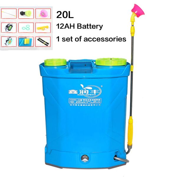 Pulvérisateurs 16L/20L électrique épaissi sac à dos pulvérisateur approvisionnement agricole baril pulvérisateur batterie au Lithium Rechargeable approprié jardin maison