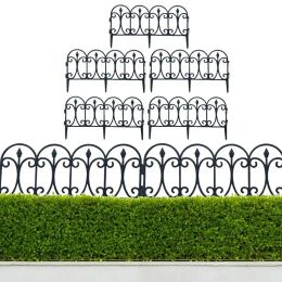 Pulvérisateurs 5 pièces clôture de jardin détachable pour plantes bordure de bordure extérieure pour jardin pelouse cour parterre de fleurs clôture décorative de mariage
