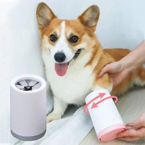 Sproeiers Honden Draagbare modderpoot Kleine siliconen Kattenbenodigdheden en wasbekerwasmachine voor honden Automatische reiniging Medium schonere voet