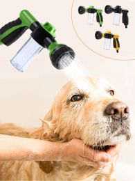 Pulvérisateurs hautes pression pulvérisateur buse tuyau de chien douche à pistolet à pistolet en mousse réglable distributeur jardin jardin arrosage de chevaux