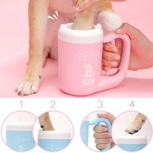 Pulverizadores para exteriores, portátil, para mascotas, taza limpiadora de patas, arandela de pies de silicona suave, limpia patas de perro, un clic, Manual, limpiador de lavado de pies rápido