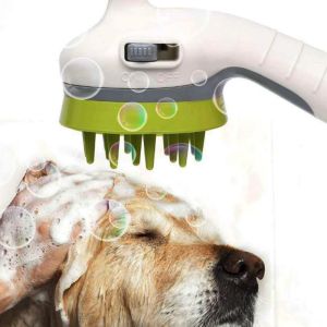 Pulvérisateurs Pet Pet Shower Head Broup Brush Chienne Bath Bath Bath Pet Articles Pitre Accessoires Sprinkler Animal Wash Dig Dow Tool Pet Bath Tool