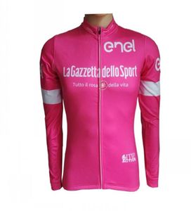 printemps 2020 pro girode italie italia équipe rose maillots de cyclisme à manches longues vêtements de vélo VTT Ropa Ciclismo maillot de vélo only9186082