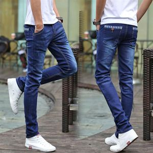 Printemps 2021 jeans hommes coréen slim élastique Leggings hommes jeunesse tendance polyvalent long pants225i