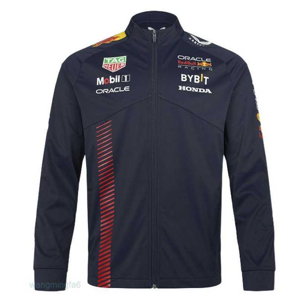 Primavera 2024 Modelos Chaquetas para hombres Traje de carreras F1 directo al aire libre Equipo con capucha Suéter con cremallera Cálido Club Personalización