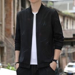 Manteau à col montant, veste décontractée pour jeunes hommes, tendance, Style haut ample, nouvelle édition coréenne, printemps et automne 2024