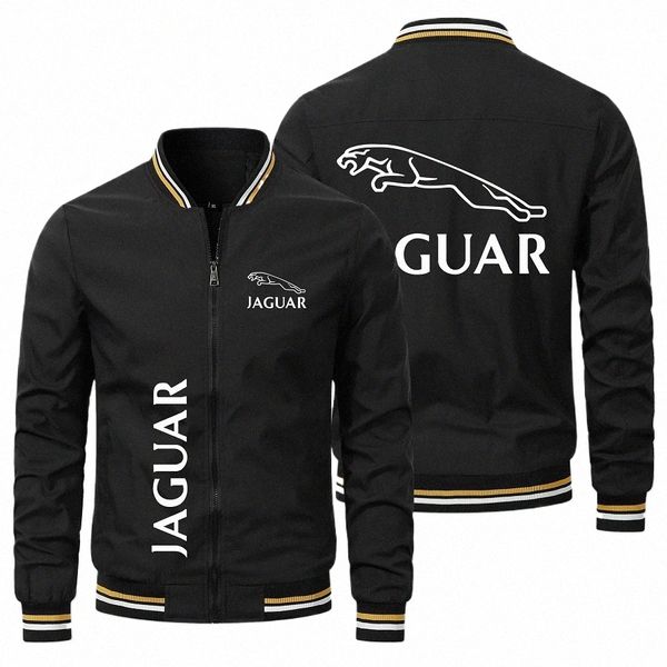 Printemps et automne 2023 Nouveaux hommes Jaguar Car Logo Veste Casual Baseball Racing Team Vêtements pour hommes Grande veste Veste 26Pf #