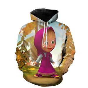 Printemps et automne impression numérique 3D dessin animé hell Inn série Hoodie Baseball Jacket pull